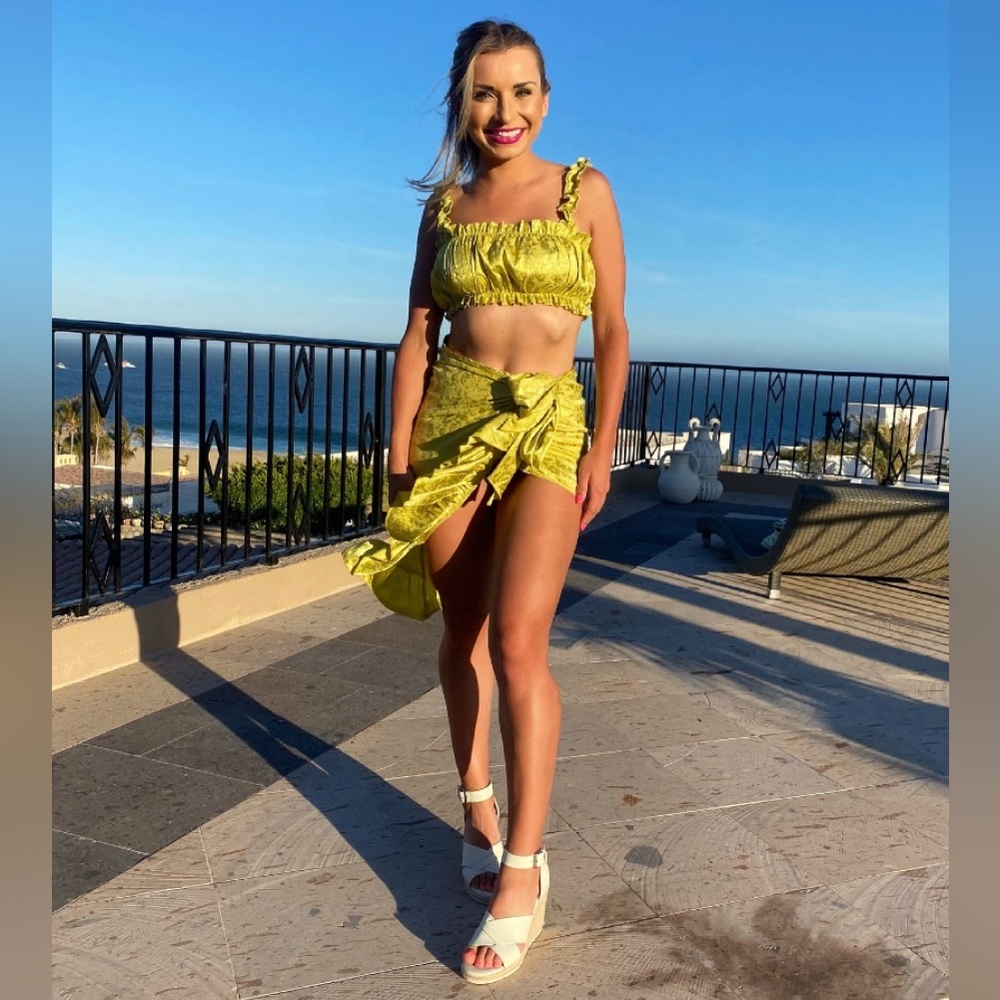 Bright Lime Two-Piece Set